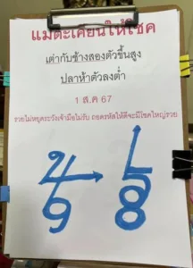 เลขเด็ด 1 ส.ค. 67