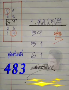 เลขเด็ดงวดนี้ 1 ต.ค. 67